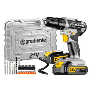 Furadeira Parafusadeira Bateria 21v Gradiente Profissional Furadeira Parafusadeira Bateria 21v Gradiente Profissional