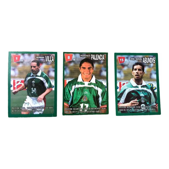 Tarjetas Coleccionables Barcel Selección Mexicana