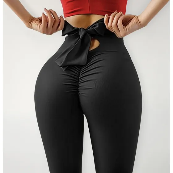Calza Moño Push Up Frunce Levanta Cola Lycra Premium