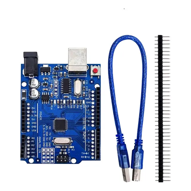Tarjeta Desarrollo Uno Ch340 Compatible  Arduin, Con Cable