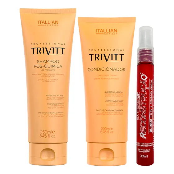 Shampoo Condicionador E Protetor Térmico