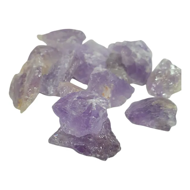 Set 3 Rocas Amatista En Bruto.  20 A 25 Gr. Cuarzodecohogar