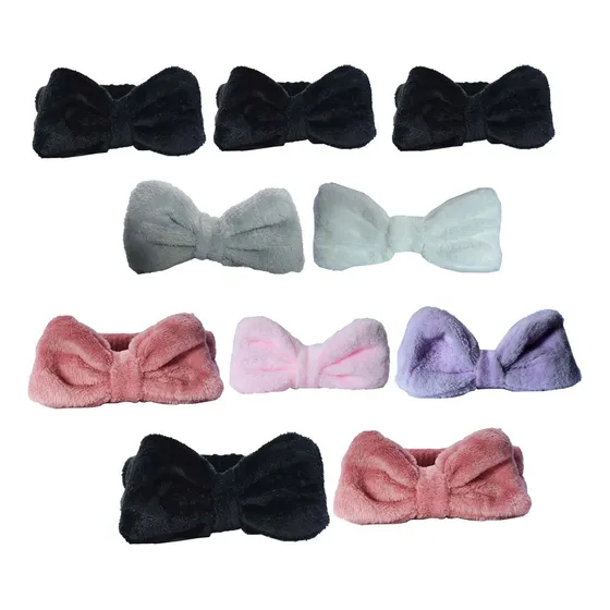 Vinchas De Maquillaje Diseño Moño Pack X10 Unidades
