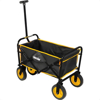 Carrinho Para Carga Dobrável 60kg Vonder 6160000060 Amarelo Y Preto Carrinho Para Carga Dobrável 60kg Vonder 6160000060 Amarelo Y Preto