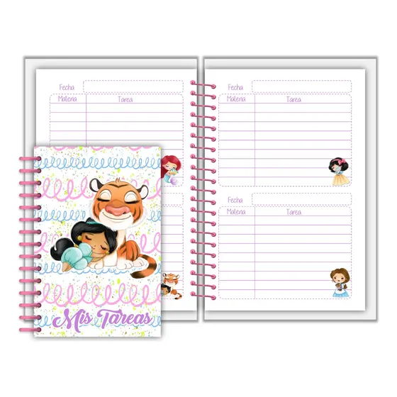 Libreta De Tareas Mod. Princesas