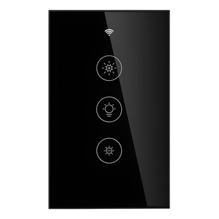 Dimmer Atenuador Inteligente Touch Negro Wifi Smart Life Dimmer Atenuador Inteligente Touch Negro Wifi Smart Life