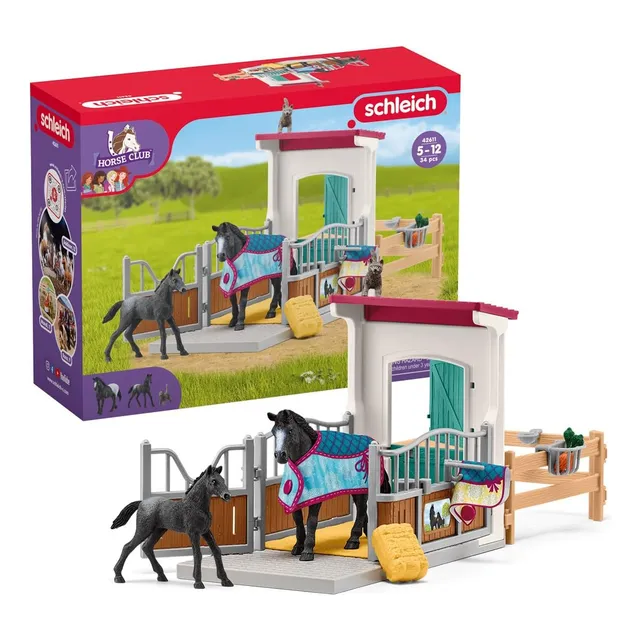 Juego De 34 Piezas Horse Club Con Figuras De Yegua Y Potro