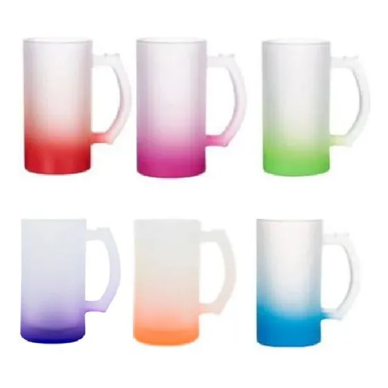 Pack 6 Vasos Shoperos Empavonados Sublimación 475 Ml Colores