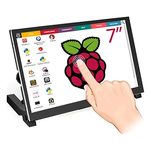 Monitor Raspberry Pi De 7 PuLG Ips Con Pantalla Táctil Usb H