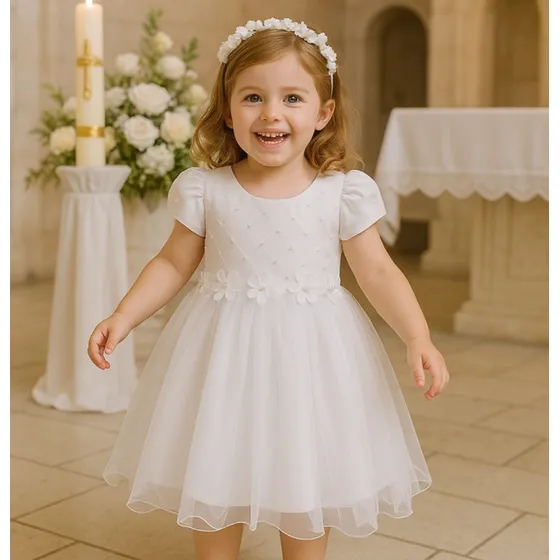 Vestido De Niñas Para Bautizos Y Fiestas Ref. 1038