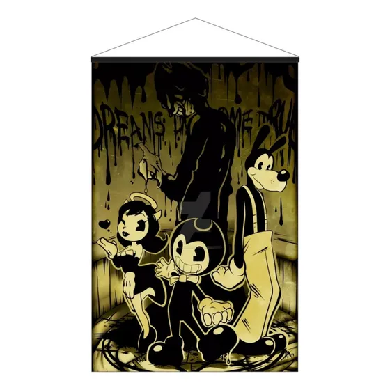 Poster Lona Bendy And The Ink Machine Vjuegos 60 X 40 Cms 