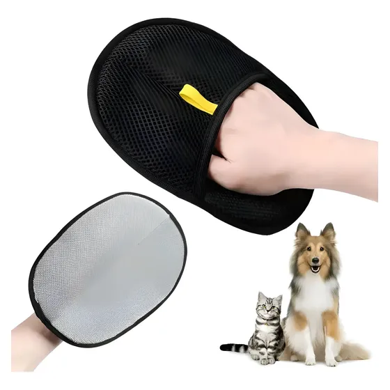 Guante Removedor Pelo Mascotas Doble Cara Pack 2 Gatos y Perros | Cuotas sin interés