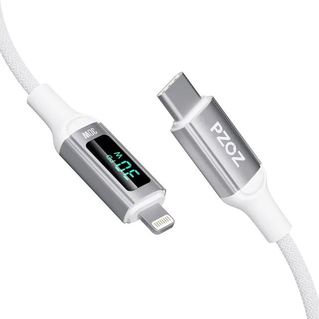Cable Carga Tipo C A Lightning Pzoz 30w Carga Rapida 1m