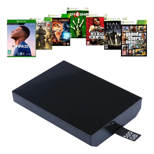 Disco Duro Xbox 360 Slim Slim E 5.0 500gb + De 100 Juegos