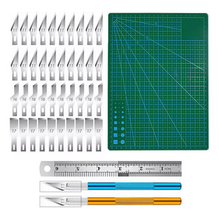 Set De 2 Cuchillos Para Manualidades Con 40 Hojas. Set De 2 Cuchillos Para Manualidades Con 40 Hojas.