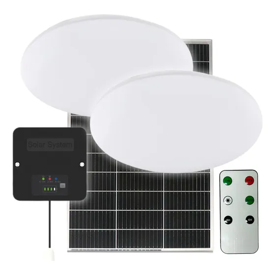 Plafon Led Solar X2u. Interior Techo Control Luz Fria Panel