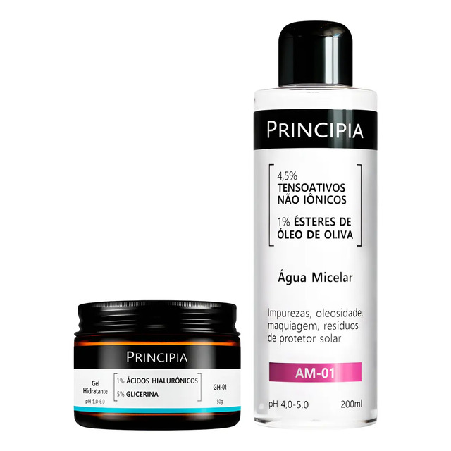 Principia Kit Gel Hidratante Gh-01 + Água Micelar Am-01 - Todo Tipo De Pele - Dia/noite Principia Kit Gel Hidratante Gh-01 + Água Micelar Am-01 - Todo Tipo De Pele - Dia/noite