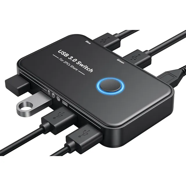Selector Kvm Usb 2 Pc 4 Dispositivos