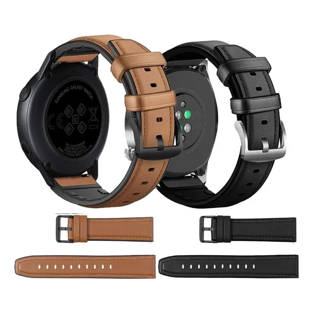 Correa De Cuero 22mm Para Huawei 3/gt2/gt3 Y Xiaomi Mi Watch