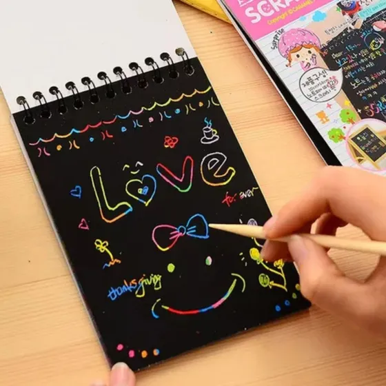 Pack X10 Libretas Mágicas Con Papel Para Rascar Ideal Sorpresitas