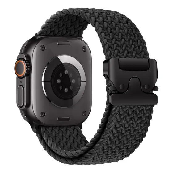 Trenzada Correa Para Apple Watch S10 Ultra2 42 44 45 46 49mm Color Negro