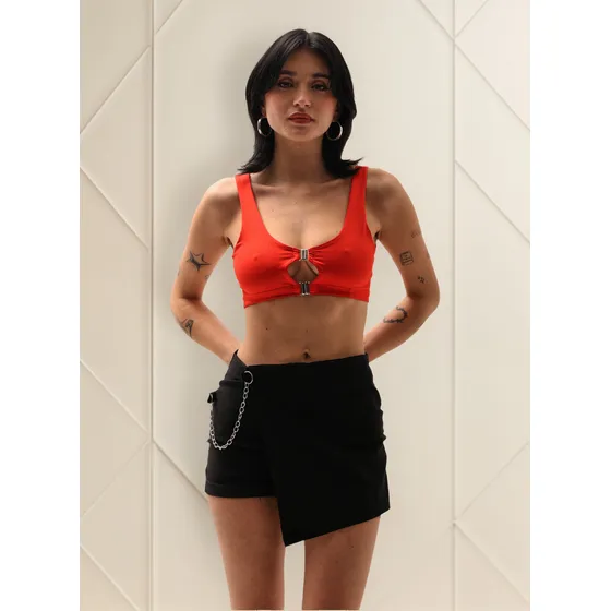 Remera Top De Noche Lycra Luisa Mujer Naif