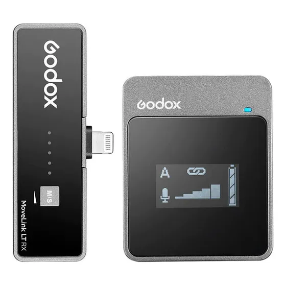 Micrófono Inalámbrico Godox Movelink Lt1 Lightning Color Negro