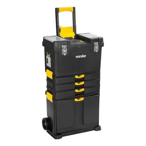Carrinho Modular Dexter Pro 38L com Rodas e Alça 69x38x52,6cm