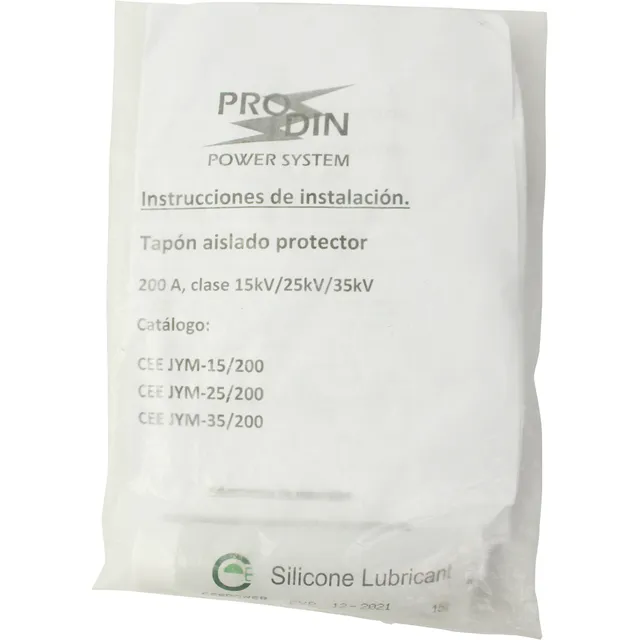 Tapón Aislado Protector Prodin 200 A, Clase 15kv/25kv/35kv