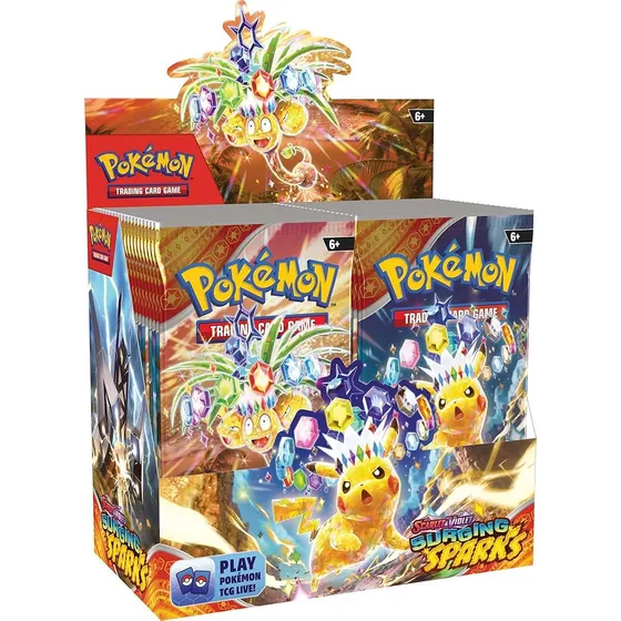 Pokémon Tcg Surging Sparks Booster Box Display Español