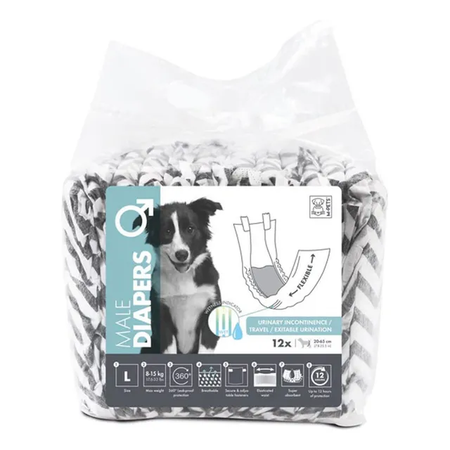 Pañales Para Machos Mpets L 8 A 15kg