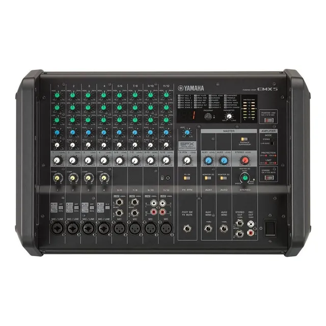 Mezcladora Autoamplificada Yamaha Emx5 12ch 630w X 2