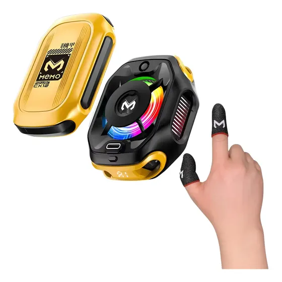 Cooler Ventilador Memo CX12 Gaming Amarillo Con Batería Magnética Desmontable | Cuotas sin interés
