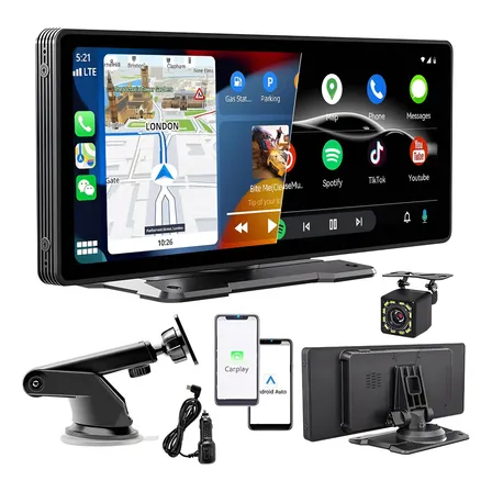 Radio De Coche Portátil Carplay+android Auto De 10,26 Pulgad