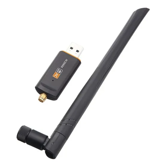 Adaptador Receptor Usb Wifi Con Antena 1300mbps Pc Laptop