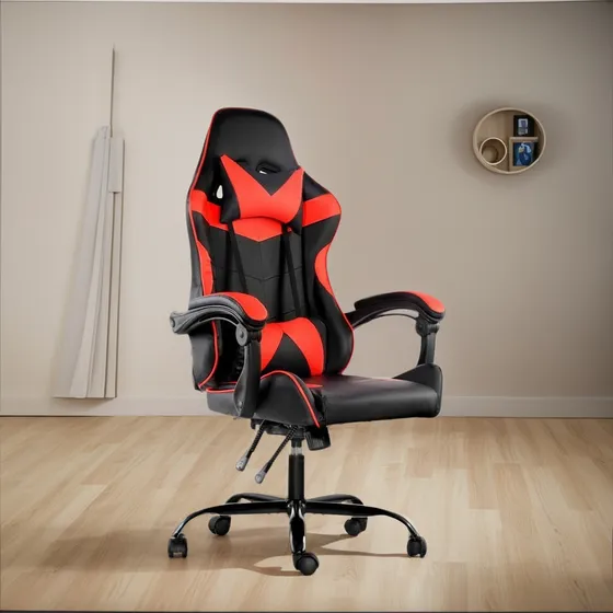 Silla Gamer Lumax Modelo Rom Super Oferta Negro/rojo -gaming