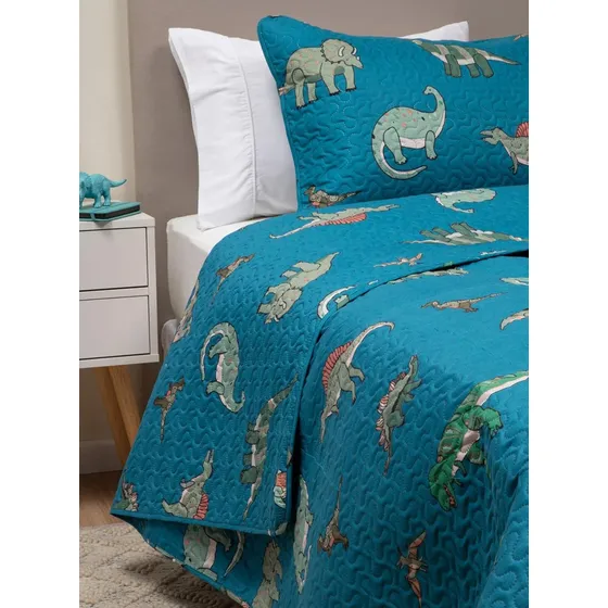 Cubrecama Cobertor Quilt Niño + Funda Almohada 1,5 Plaza Casatua