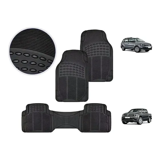 Juego Cubre Alfombra Auto Goma P/ Volkswagen Suran Amarok
