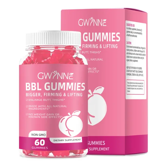 Bbl Gummies Suplemento en forma Gummies dietéticas para glúteos butt hip booster 60 Gwynne