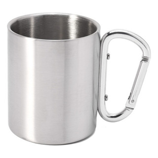 Caneca De Aço Inoxidável Com Anel D Mosquetão Alça Copo Caneca De Aço Inoxidável Com Anel D Mosquetão Alça Copo