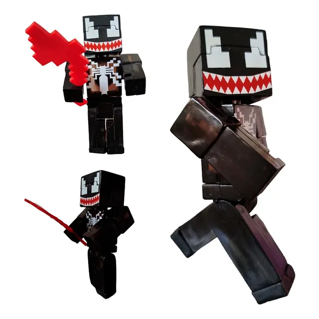 Minecraft Venom Muñeco Juguete Figura Spiderman Luz