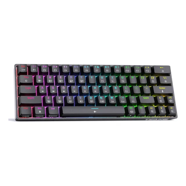 Teclado Mecánico Wireless Usb Y Bluetooth Dierya T63
