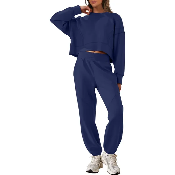 Conjunto De Sudadera Anrabess De Dos Piezas Para Otoño 2024,