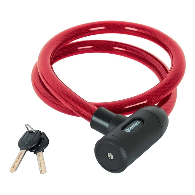 Candado De Cable Con Llave Bicicleta Moto 15 Mm X 1.20mtrs