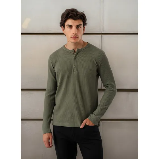 Remera District Sauce Tela Waffle Con Cartera