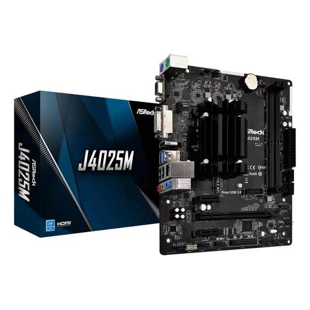 Motherboard Asrock J4025m Con Micro Procesador Dual Core