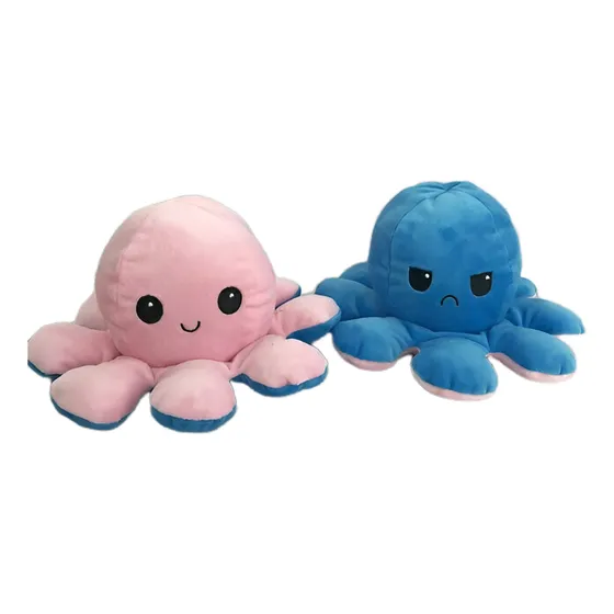 Pulpo Reversible Rosado - Azul / Excelente Calidad