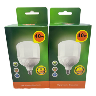 Focos Led 6 Pieza 40w Color Blanco Frio Rosca E27 F4001v Focos Led 6 Pieza 40w Color Blanco Frio Rosca E27 F4001v