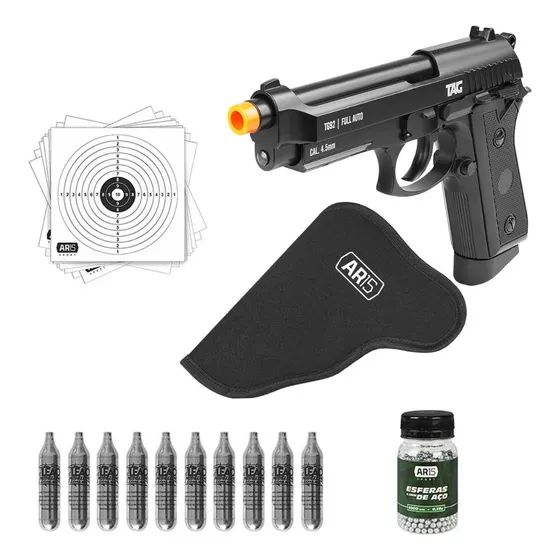 Pistolada Pressao Crosman Pt99 Co2 Pfam9b Combo Com Coldre