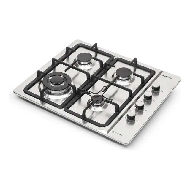 Anafe James A Gas 4H AGT INOX G3 Color Plateado 220V